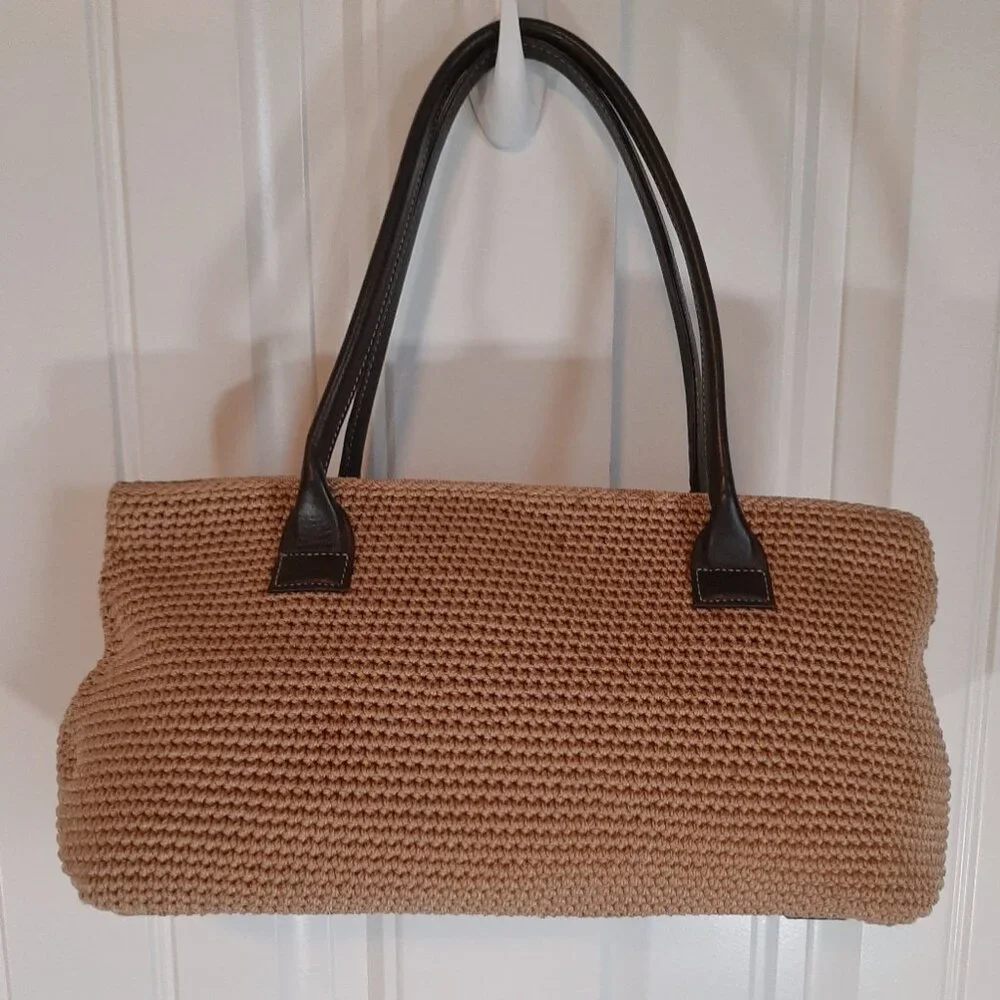 The Sak X Elliott Lucca Woven Nylon & Leather Trim Shoulder Bag